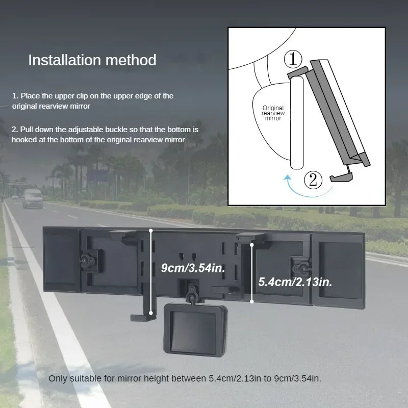See More. Drive Safer- Adjustable Panorama Rearview Mirror in the Car 