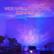 LED galaxy star projector – USB rechargeable night light with remote control & sound-activated modes for Kids room.