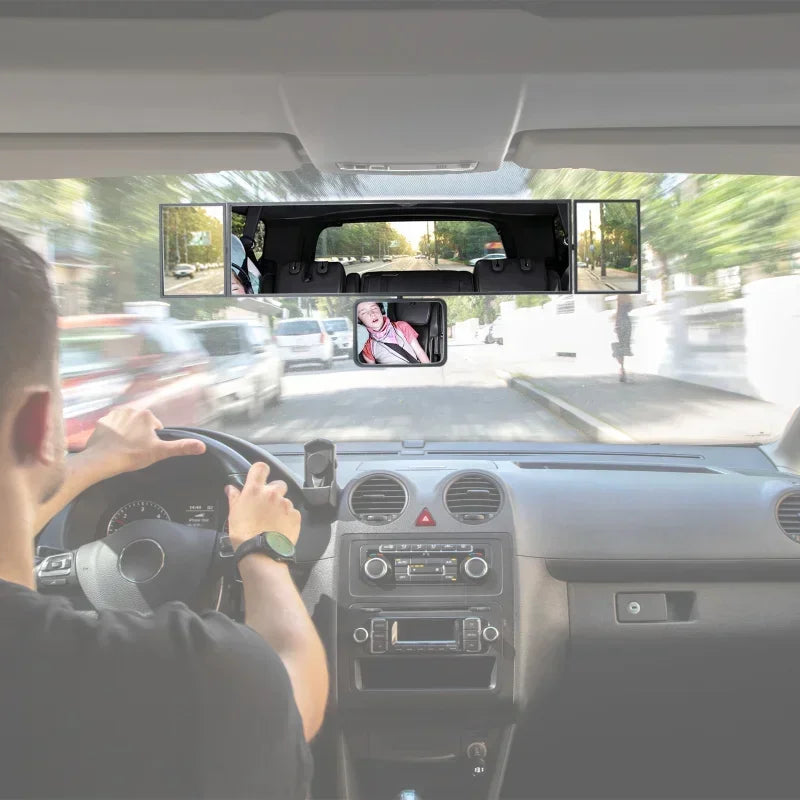 See More. Drive Safer- Adjustable Panorama Rearview Mirror in the Car 