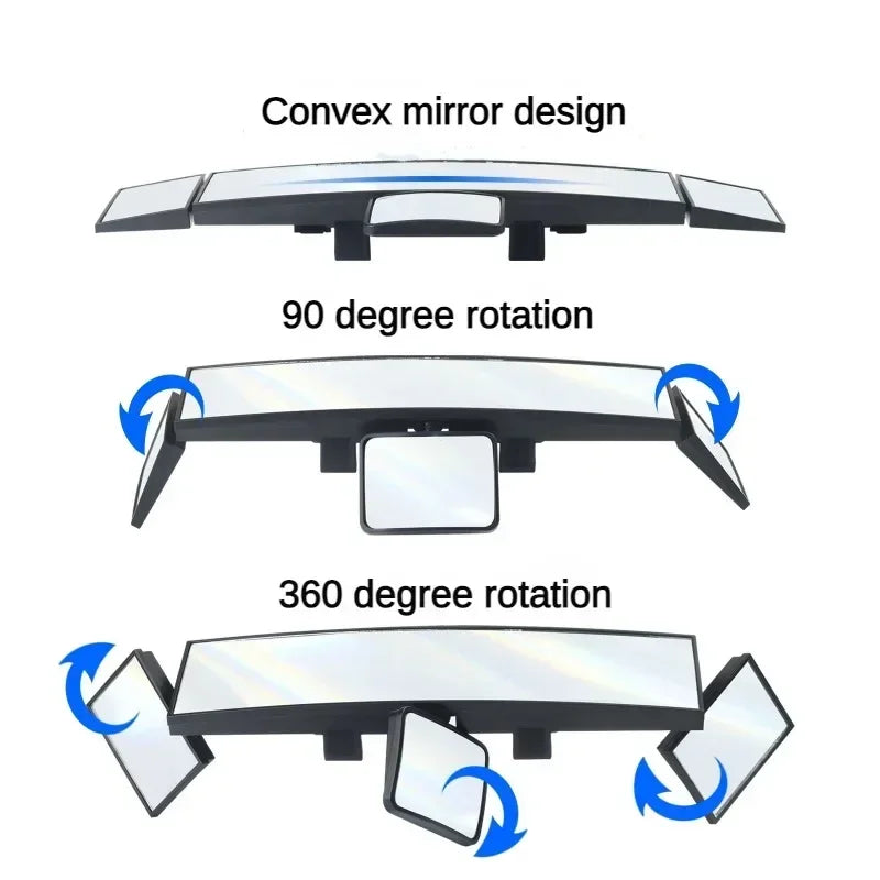 See More. Drive Safer- Adjustable Panorama Rearview Mirror in the Car 